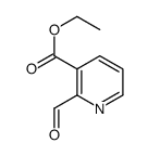 2-formyl-3-pyridinecarboxylic acid ethyl ester Structure