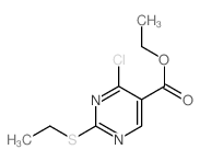 5-Pyrimidinecarboxylicacid, 4-chloro-2-(ethylthio)-, ethyl ester picture