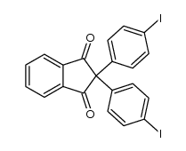 2,2-bis(4-iodophenyl)-1H-indene-1,3(2H)-dione结构式