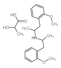 BIS-(B-o-METHOXYPHENYL-ISOPROPYL)-AMINE LACTATE结构式