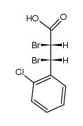 (2RS,3SR)-2,3-dibromo-3-(2-chlorophenyl)propanoic acid Structure