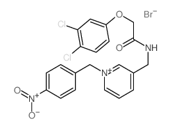 Pyridinium,3-[[[2-(3,4-dichlorophenoxy)acetyl]amino]methyl]-1-[(4-nitrophenyl)methyl]-,bromide (1:1) picture