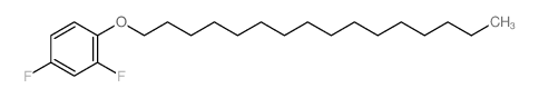 Benzene,2,4-difluoro-1-(hexadecyloxy)- Structure