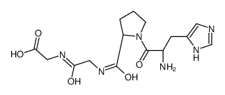 2-[[2-[[(2S)-1-[(2S)-2-amino-3-(1H-imidazol-5-yl)propanoyl]pyrrolidine-2-carbonyl]amino]acetyl]amino]acetic acid结构式