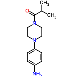 1-[4-(4-AMINO-PHENYL)-PIPERAZIN-1-YL]-2-METHYL-PROPAN-1-ONE结构式