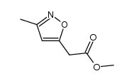 2-(3-甲基异恶唑-5-基)乙酸甲酯结构式