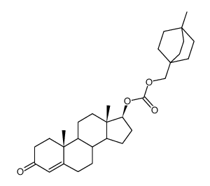 17β-Hydroxyandrost-4-en-3-on-(4-methylbicyclo-[2.2.2]octan-1-methyl) carbonat Structure