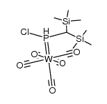 [(CO)5W(P(H)(CH(SiMe3)2)Cl)] Structure
