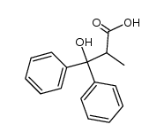 3,3-diphenyl-3-hydroxy-2-methylpropionic acid Structure