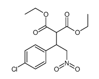 diethyl 2-[1-(4-chlorophenyl)-2-nitro-ethyl]propanedioate Structure