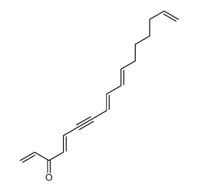 heptadeca-1,4,8,10,16-pentaen-6-yn-3-one结构式