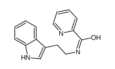 N-[2-(1H-indol-3-yl)ethyl]pyridine-2-carboxamide结构式