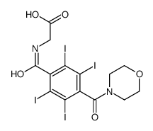 2-[[2,3,5,6-tetraiodo-4-(morpholine-4-carbonyl)benzoyl]amino]acetic acid Structure