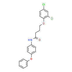 4-(2,4-Dichlorophenoxy)-N-(4-phenoxyphenyl)butanamide Structure