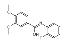 N-(2-FLUORO-PHENYL)-3,4-DIMETHOXY-BENZAMIDE Structure