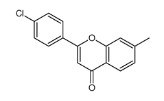 2-(4-chlorophenyl)-7-methylchromen-4-one Structure