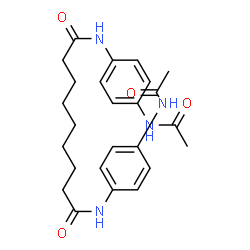N,N'-bis[4-(acetylamino)phenyl]nonanediamide structure