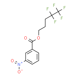 4,4,5,5,5-Pentafluoropentyl 3-nitrobenzoate结构式