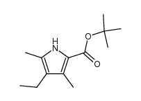 tert-butyl 4-ethyl-3,5-dimethylpyrrole-2-carboxylate Structure