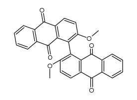 2,2'-dimethoxy-[1,1']bianthryl-9,10,9',10'-tetraone结构式