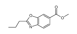 Methyl 2-propyl-1,3-benzoxazole-6-carboxylate结构式