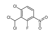 1-Chloro-2-(dichloromethyl)-3-fluoro-4-nitrobenzene结构式