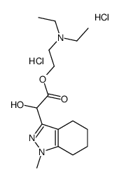 2-(diethylamino)ethyl 2-hydroxy-2-(1-methyl-4,5,6,7-tetrahydroindazol-3-yl)acetate,dihydrochloride结构式