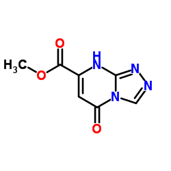 5-oxo-5,8-dihydro-[1,2,4]triazolo[4,3-a]pyrimidine-7-carboxylic acid methyl ester结构式