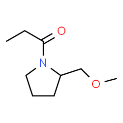 Pyrrolidine,2-(methoxymethyl)-1-(1-oxopropyl)- (9CI)结构式