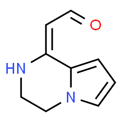 Acetaldehyde, (3,4-dihydropyrrolo[1,2-a]pyrazin-1(2H)-ylidene)- (9CI)结构式