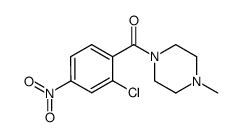 (2-chloro-4-nitrophenyl)(4-methylpiperazin-1-yl)methanone Structure