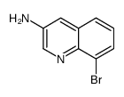 3-Quinolinamine,8-bromo-(9CI) structure