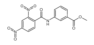 methyl 3-((2,4-dinitro)benzamido)benzoate结构式