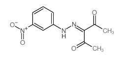 2,3,4-Pentanetrione, 3-[(3-nitrophenyl)hydrazone] (en) Structure