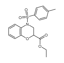 ethyl 4-tosyl-3,4-dihydro-2H-1,4-benzoxazine-2-carboxylate Structure