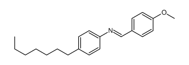 N-(4-heptylphenyl)-1-(4-methoxyphenyl)methanimine结构式