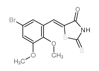 5-[(5-bromo-2,3-dimethoxyphenyl)methylidene]-2-sulfanylidene-1,3-thiazolidin-4-one结构式