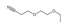 3-(2-ethoxyethoxy)propanenitrile结构式