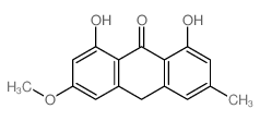 1,8-dihydroxy-6-methoxy-3-methyl-10H-anthracen-9-one picture