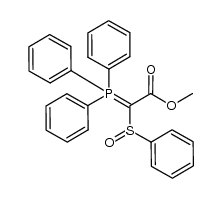 [(metoxycarbonyl)(phenylsulfinyl)methylene]triphenylphosphorane Structure