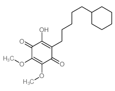 2-(5-cyclohexylpentyl)-3-hydroxy-5,6-dimethoxy-cyclohexa-2,5-diene-1,4-dione Structure