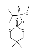 2-((R)-isopropyl-methoxy-phosphinothioyloxy)-5,5-dimethyl-[1,3,2]dioxaphosphinane 2-oxide Structure