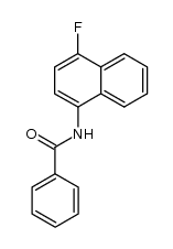 N-(4-fluoro-[1]naphthyl)-benzamide结构式