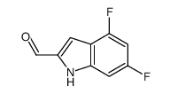 4,6-Difluoroindole-2-carboxaldehyde Structure