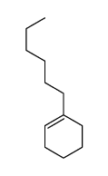1-hexylcyclohexene Structure