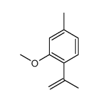 2-methoxy-4-methyl-1-prop-1-en-2-ylbenzene结构式