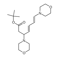 (4E,6E)-3,7-Di-morpholin-4-yl-hepta-4,6-dienoic acid tert-butyl ester Structure