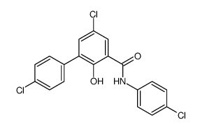 5-Chloro-3-(4-chlorophenyl)-4'-chlorosalicylanilide结构式