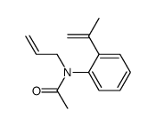 N-allyl-N-acetyl-2-isopropenylaniline结构式