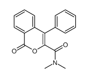 N,N-dimethyl-1-oxo-4-phenylisochromene-3-carboxamide结构式